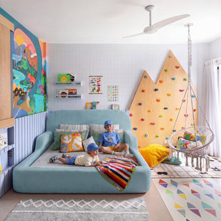 Cama Montessoriana Casal - Azul claro | Little Duck