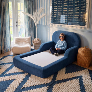 Cama Montessoriana Solteiro - Azul Marinho | Little Duck