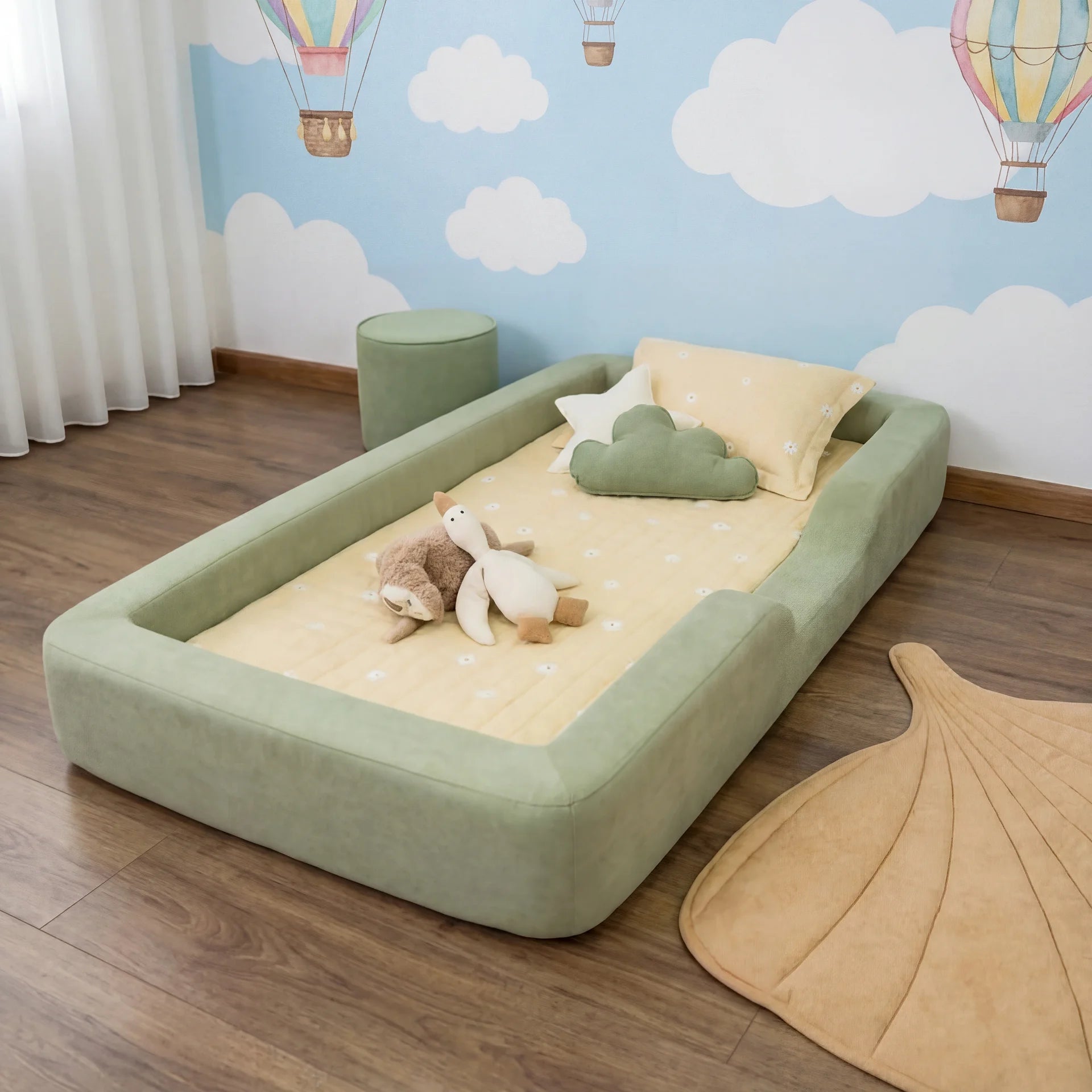 Cama Montessoriana Light - Verde Claro | Little Duck