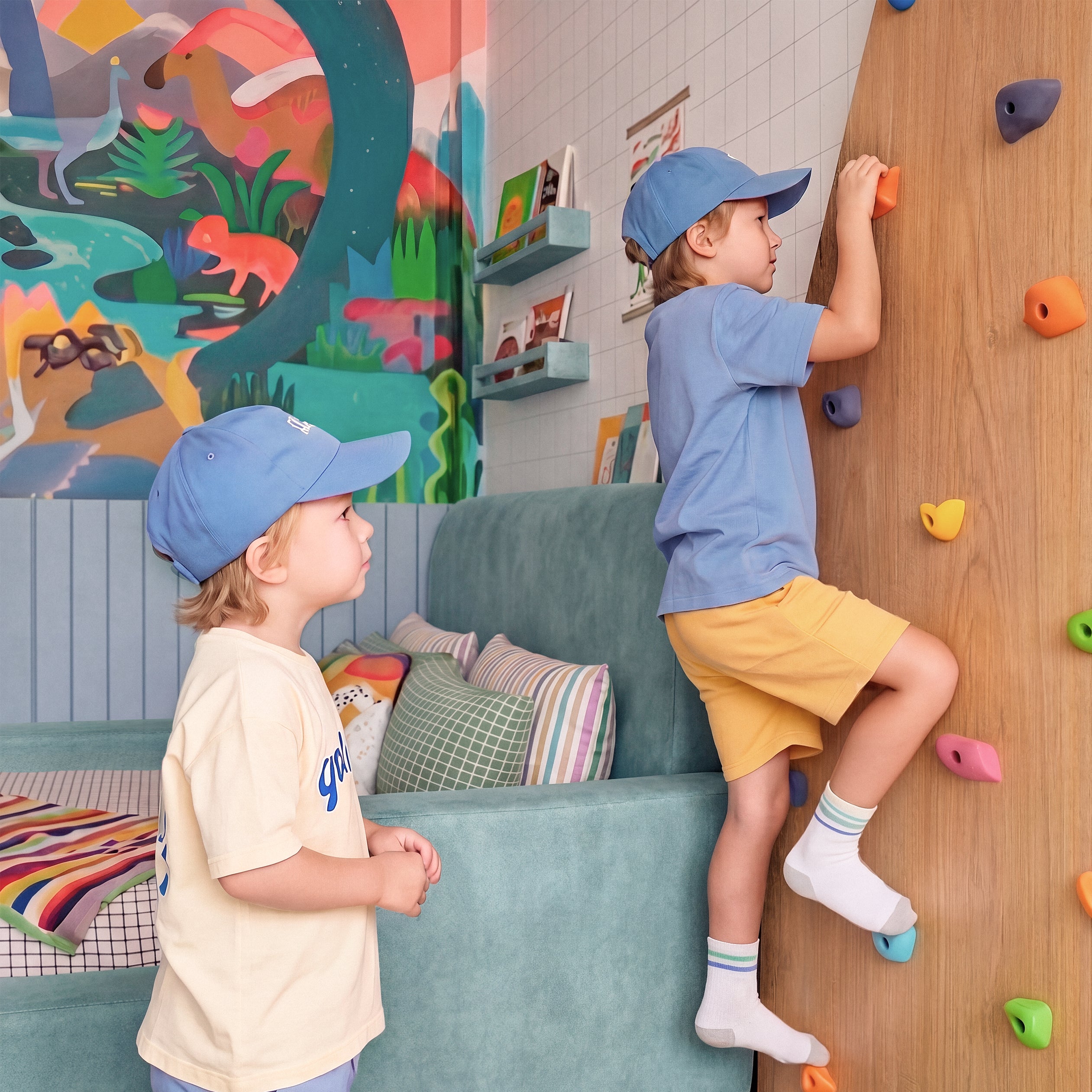 Cama Montessoriana Casal - Azul claro | Little Duck