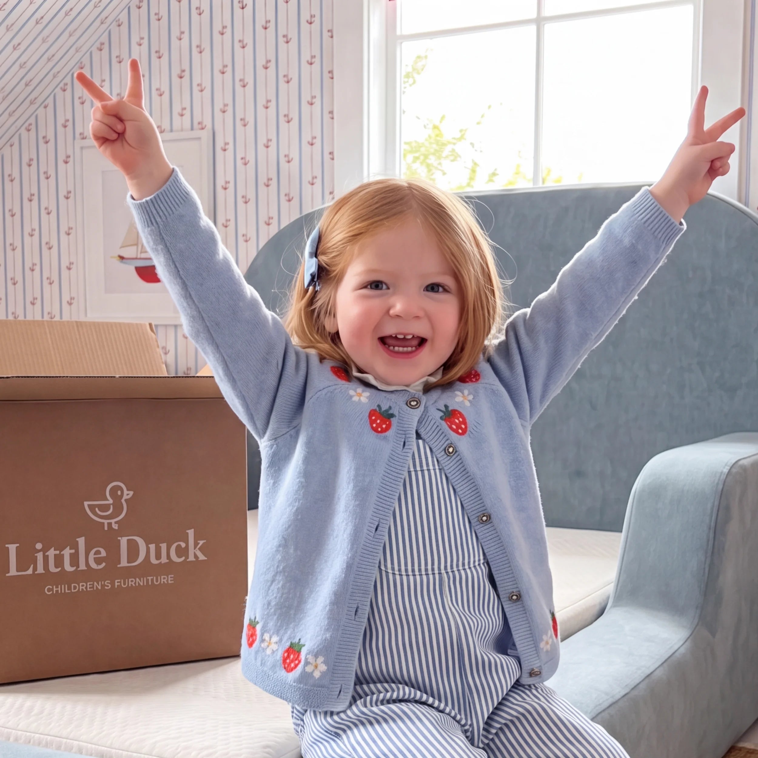 Cama Montessoriana Solteiro - Azul Claro | Little Duck