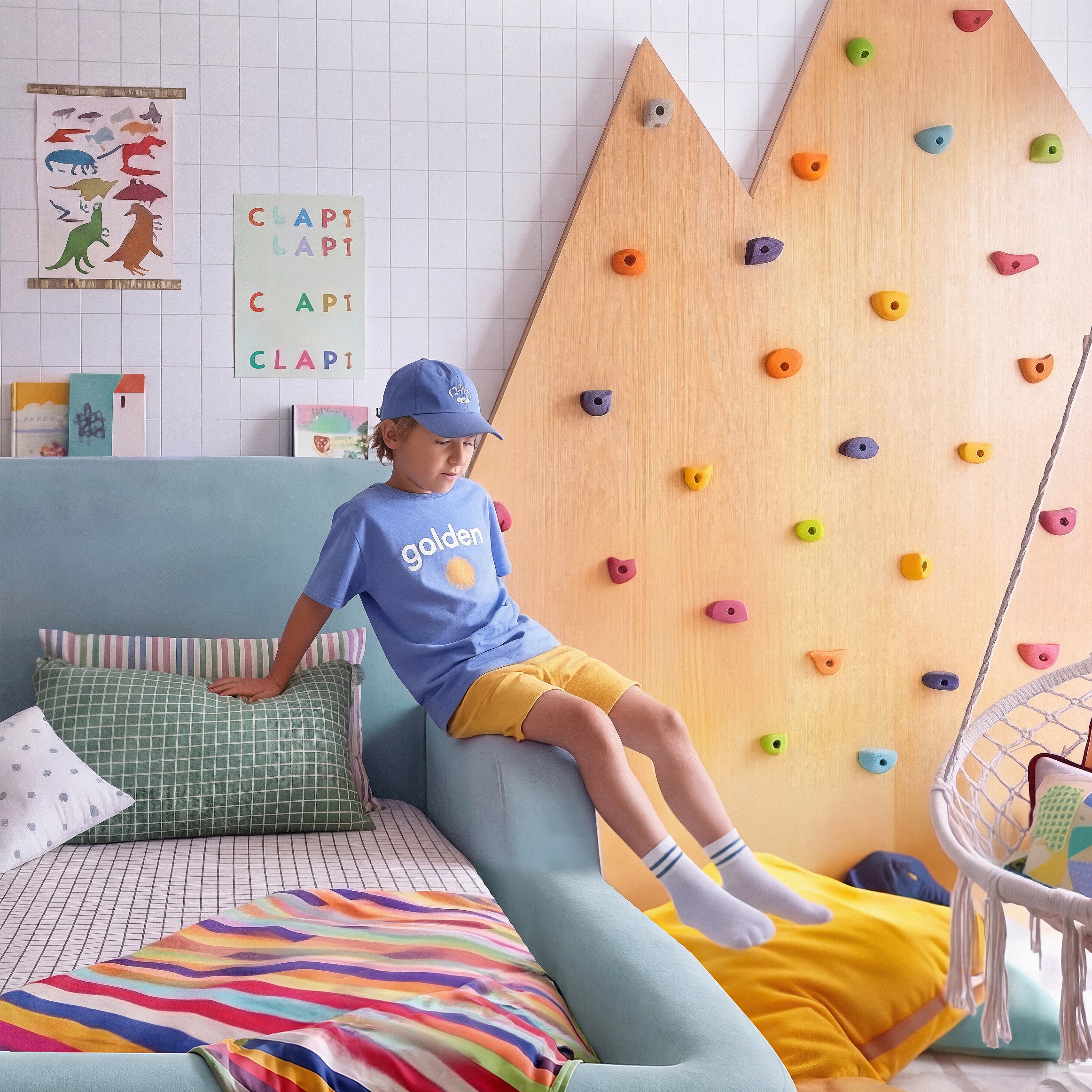 Cama Montessoriana Casal - Azul claro | Little Duck