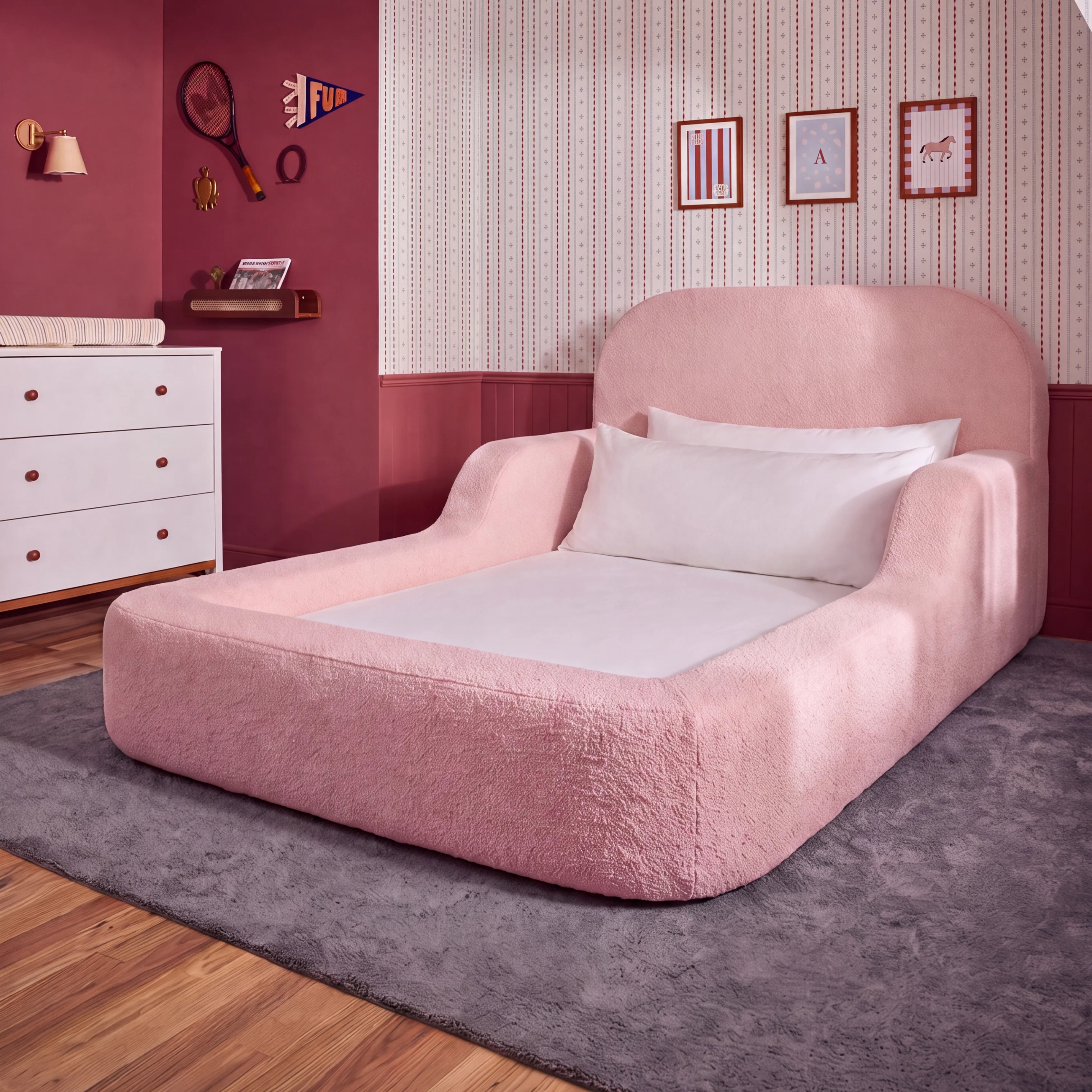 Cama Montessoriana Viuva - Rosa