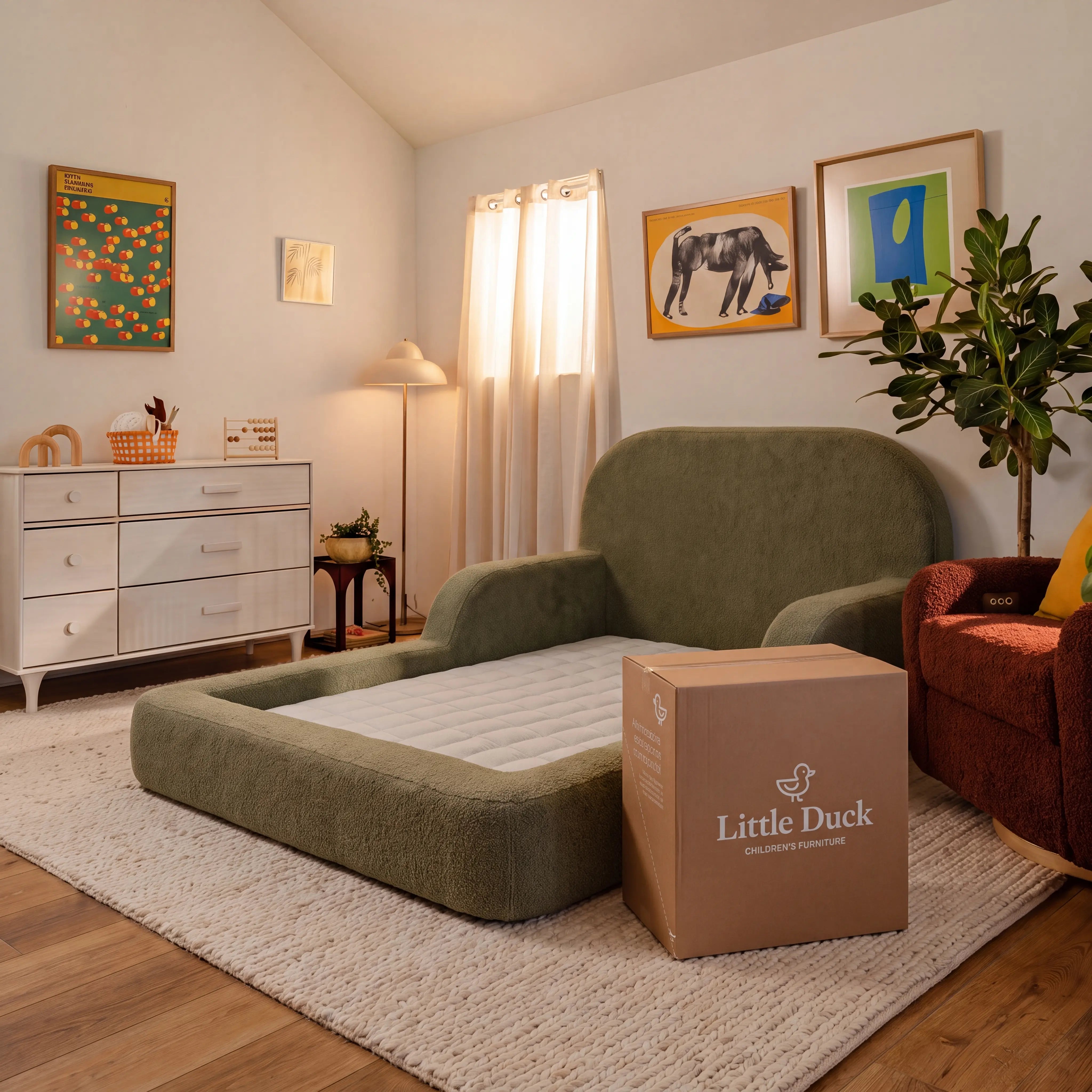 Cama Montessoriana Solteiro - Verde | Little Duck