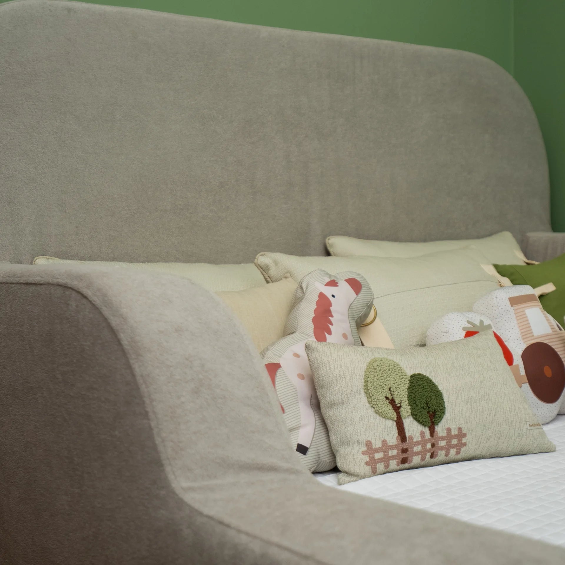Cama Montessoriana Casal - Cinza | Little Duck