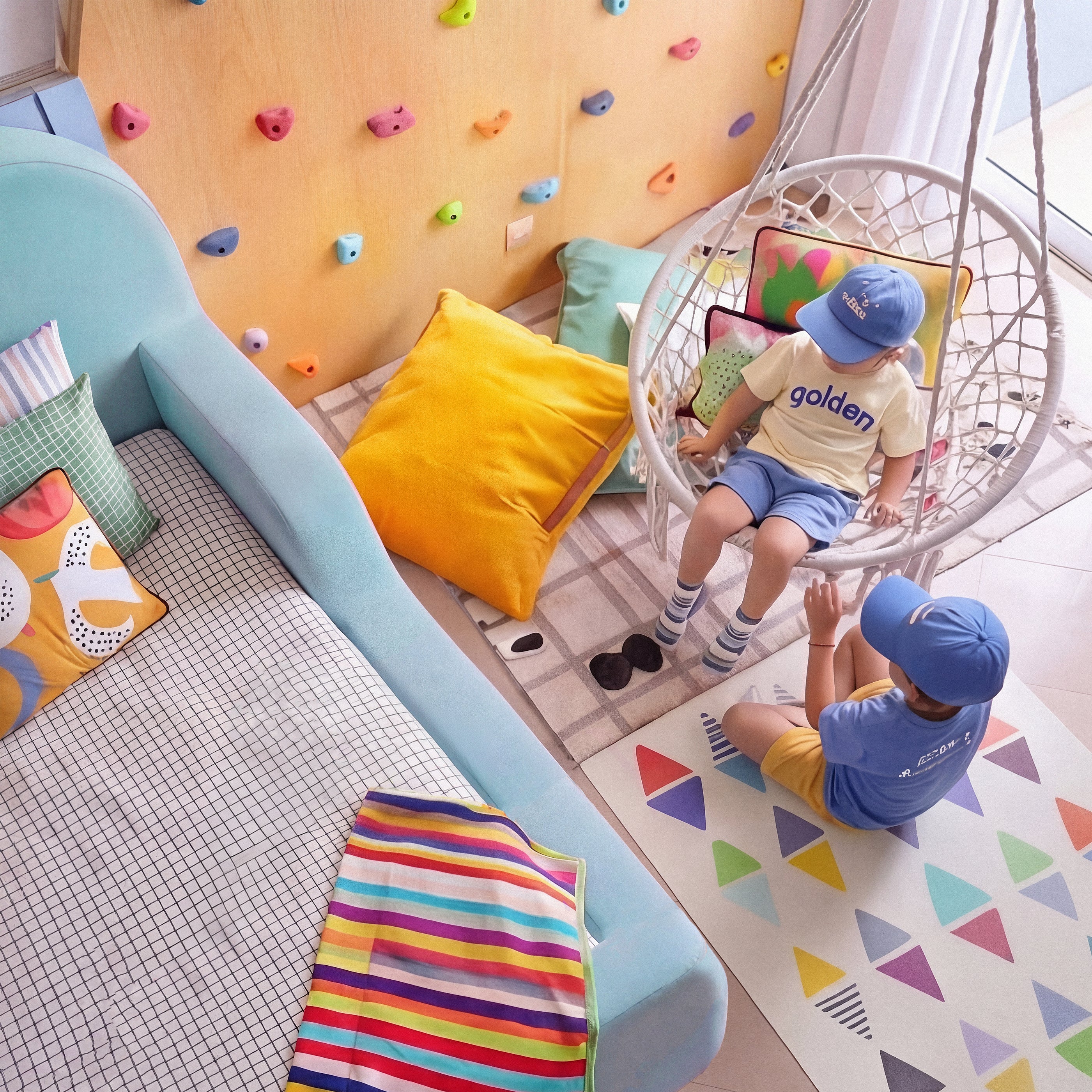Cama Montessoriana Casal - Azul claro | Little Duck