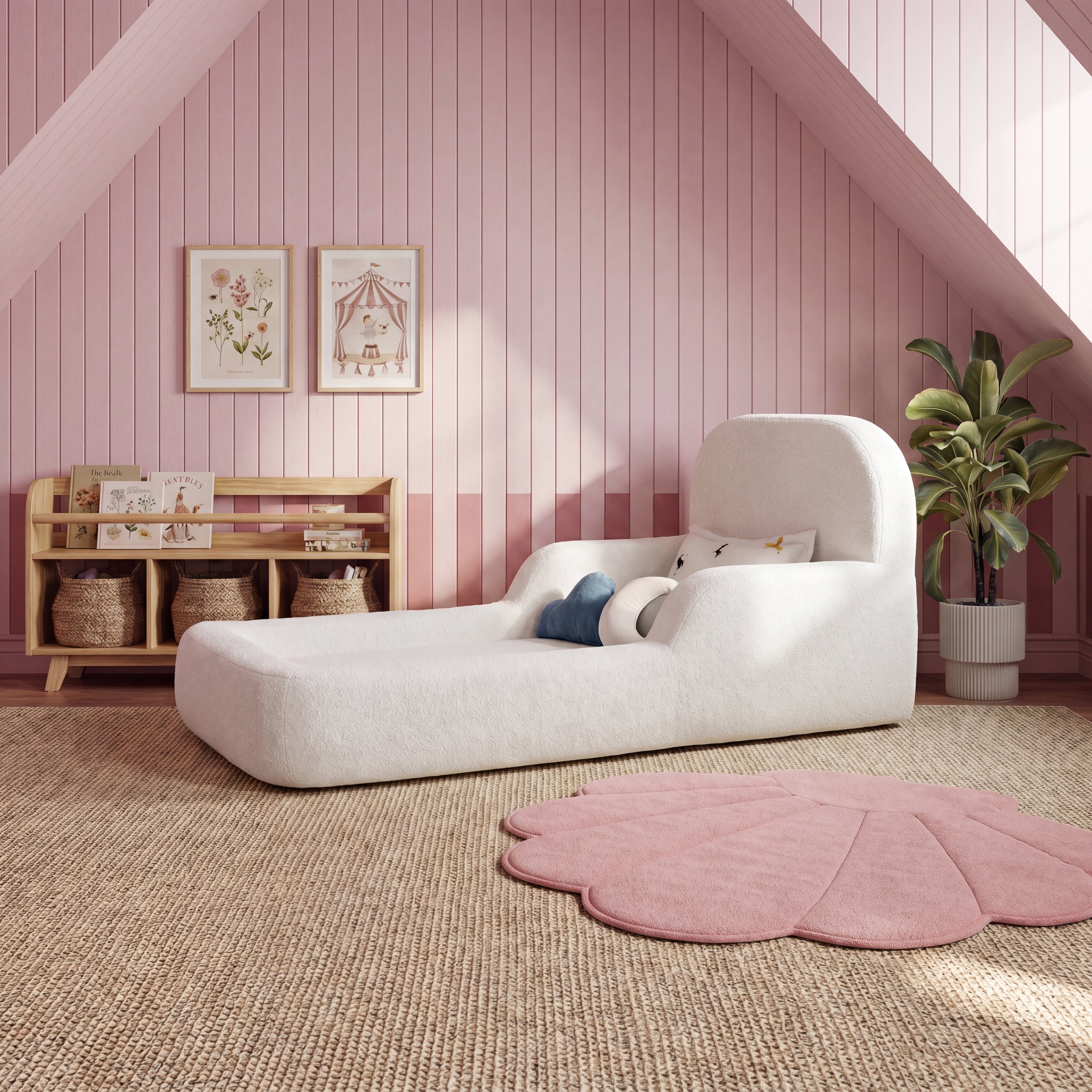 Cama Montessoriana Solteiro - Linho | Little Duck