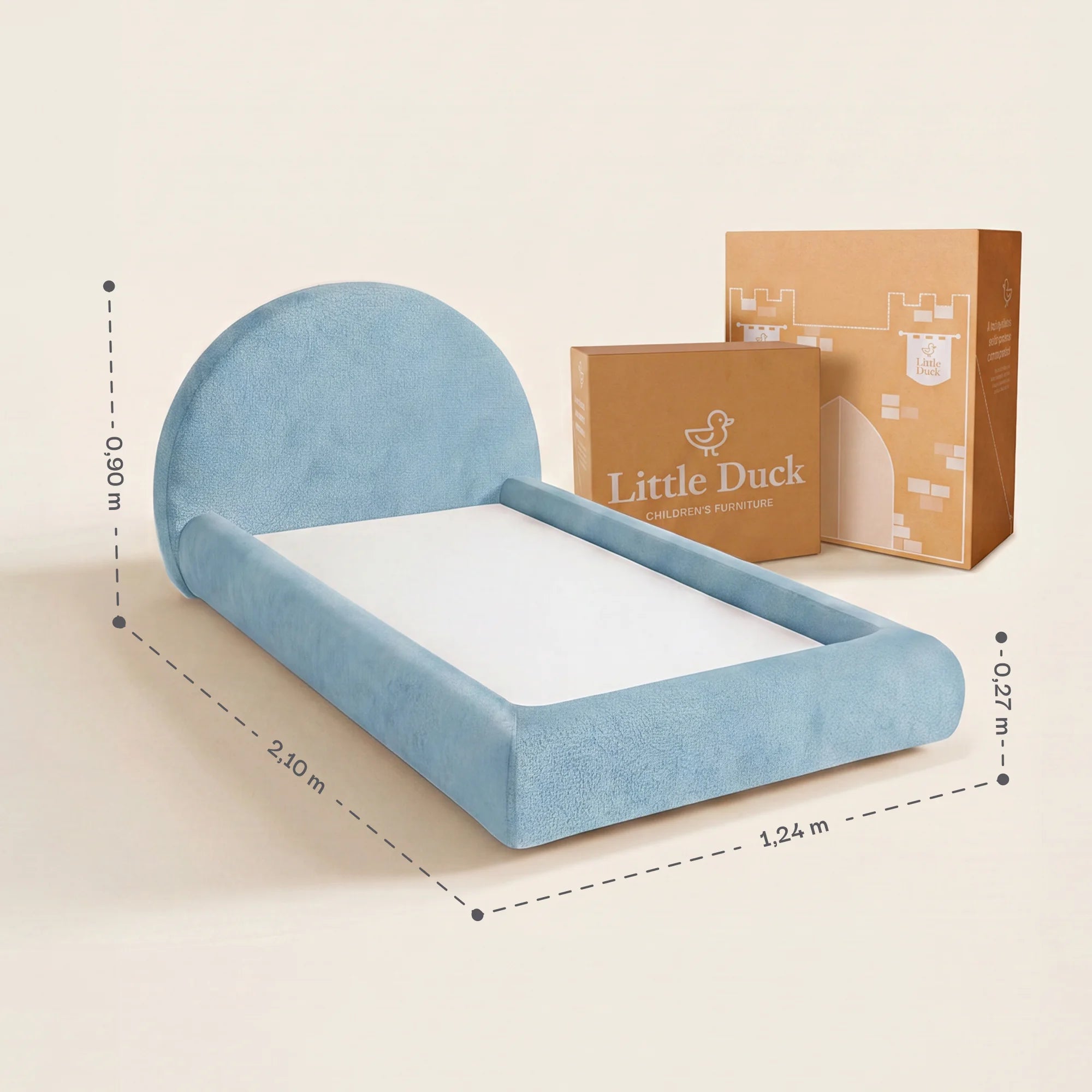 Cama Montessoriana Sol - Azul Claro | Little Duck