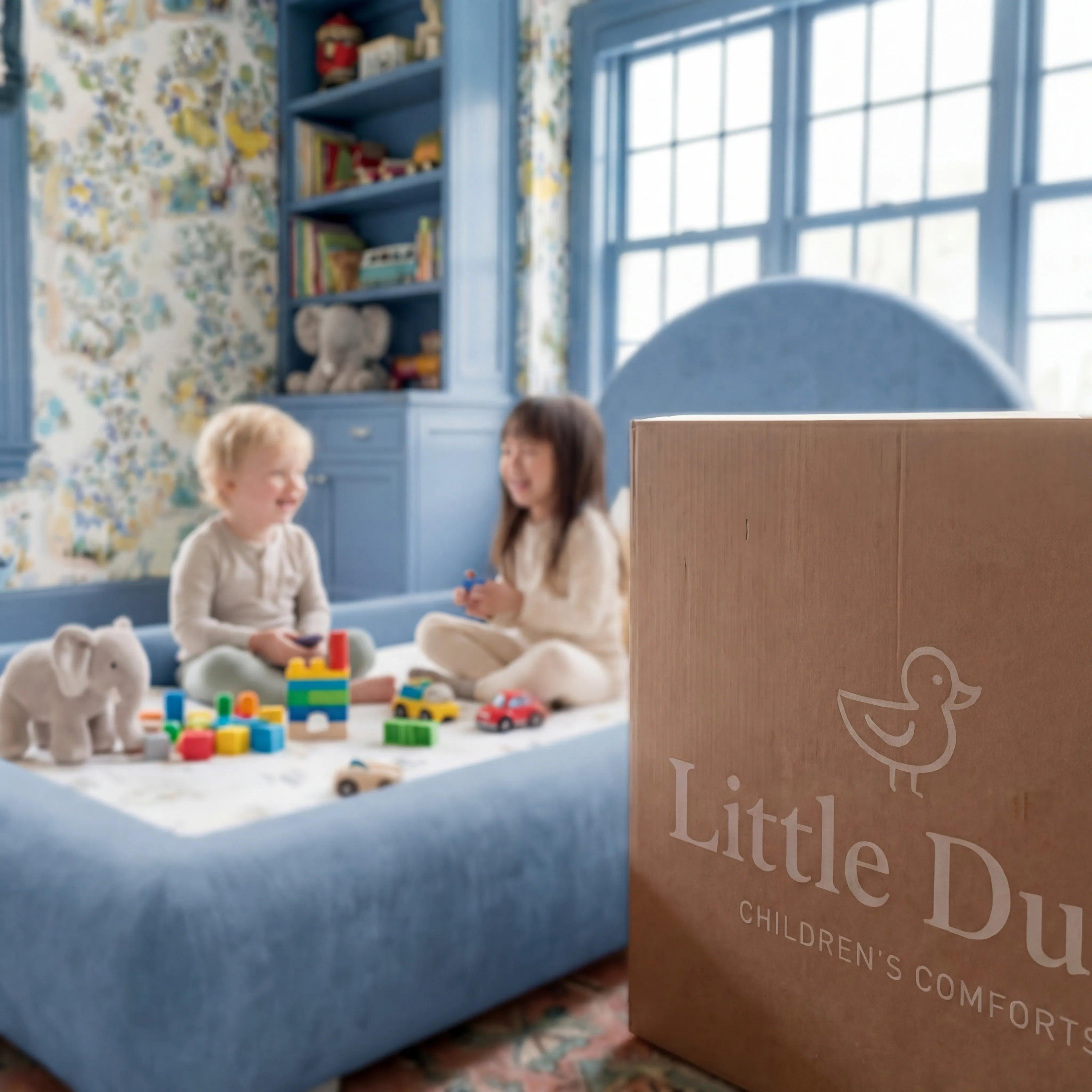 Cama Montessoriana Sol - Azul Claro | Little Duck