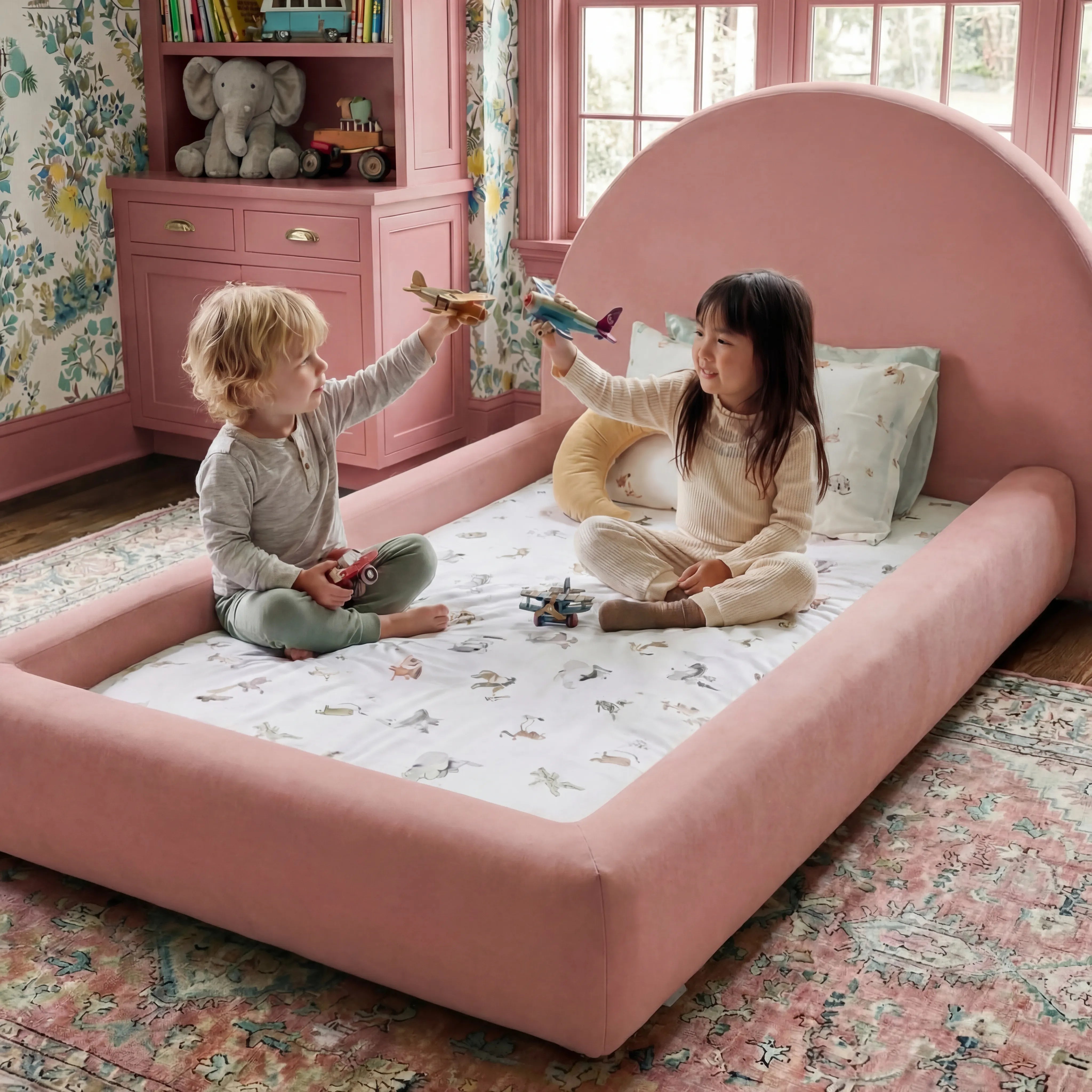 Cama Montessoriana Sol - Rosa | Little Duck