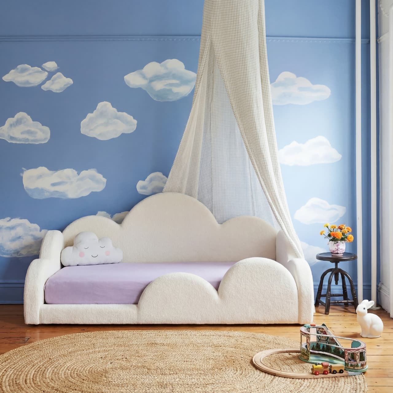 Cama Montessoriana Nuvem - Branco | Little Duck