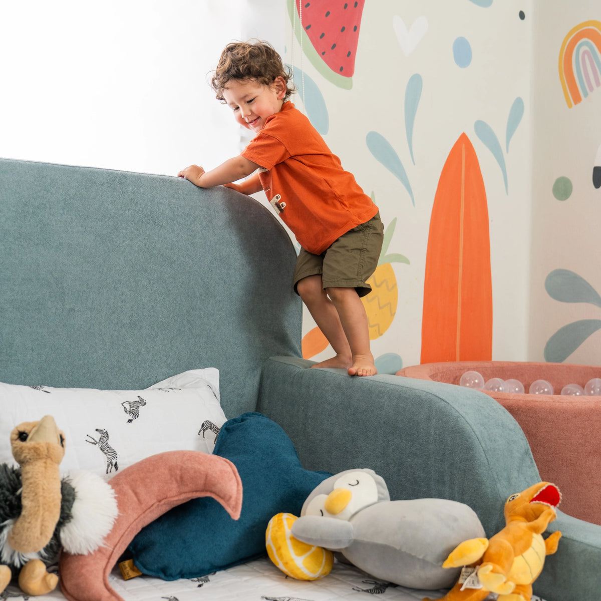 Cama Montessoriana Solteiro - Azul Claro | Little Duck