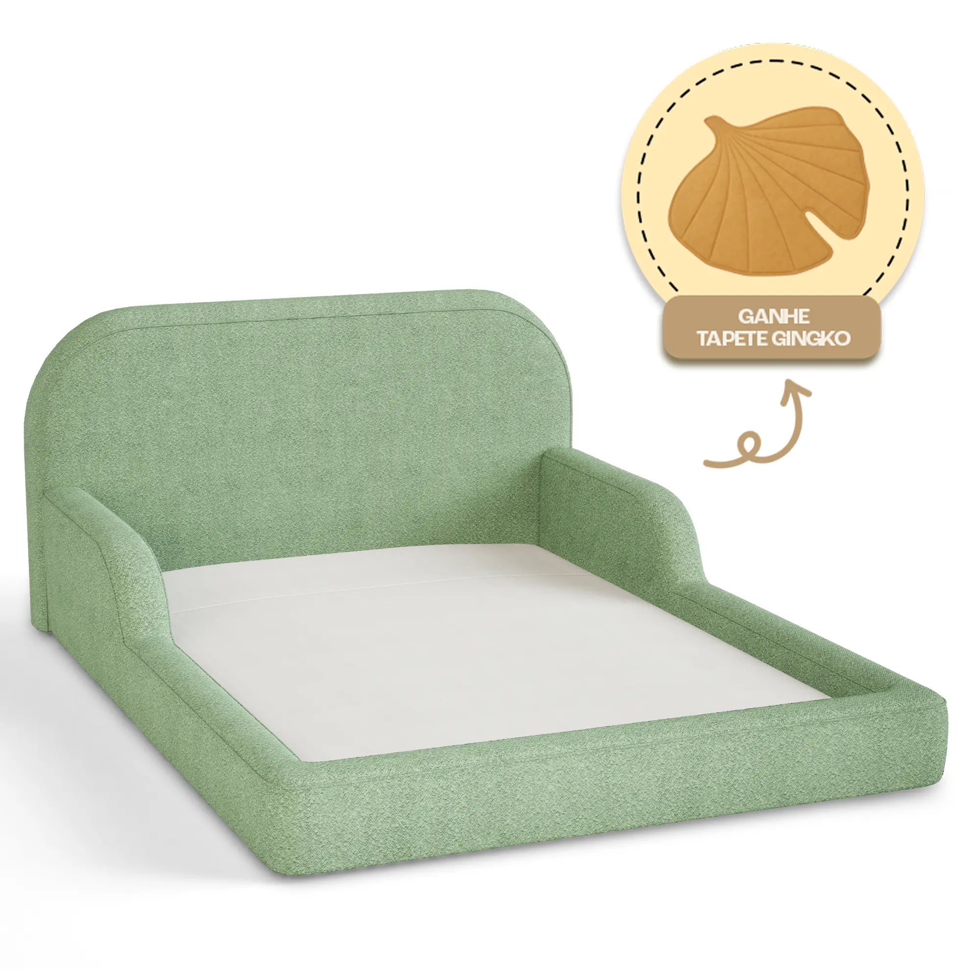 Cama Montessoriana Casal - Verde | Little Duck