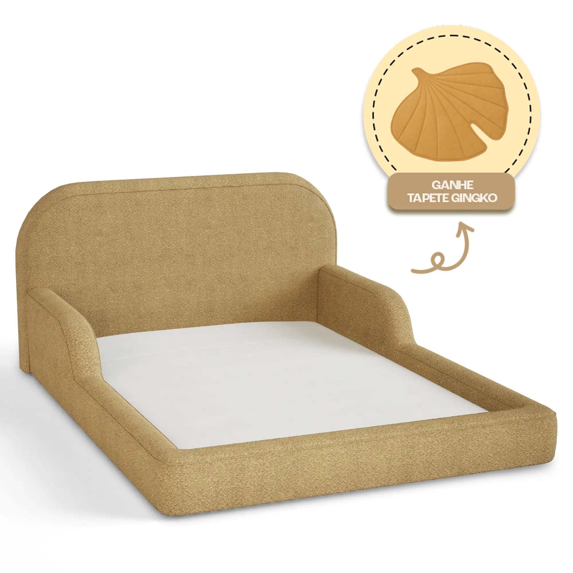 Cama Montessoriana Casal - Mostarda | Little Duck