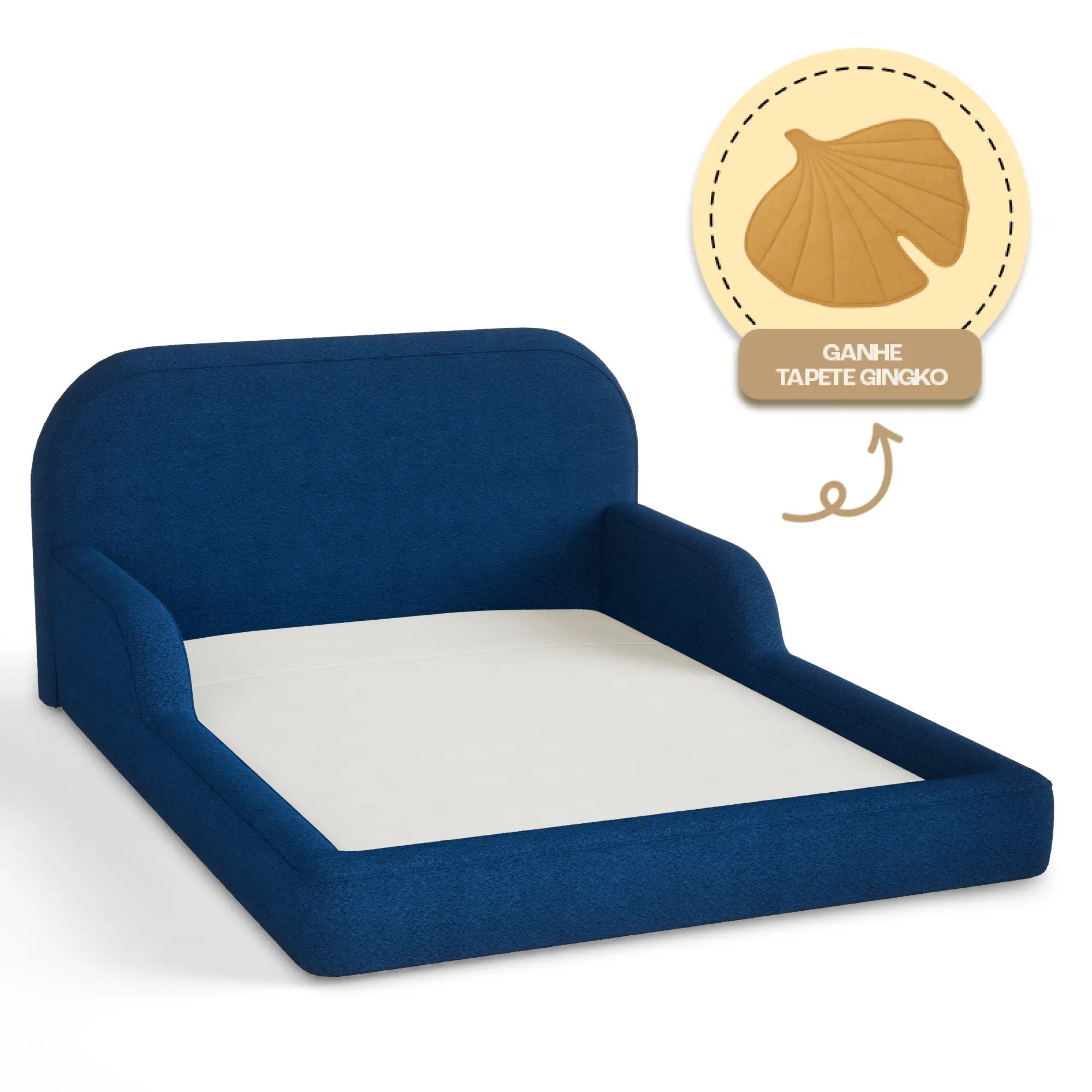 Cama Montessoriana Casal - Azul Marinho | Little Duck