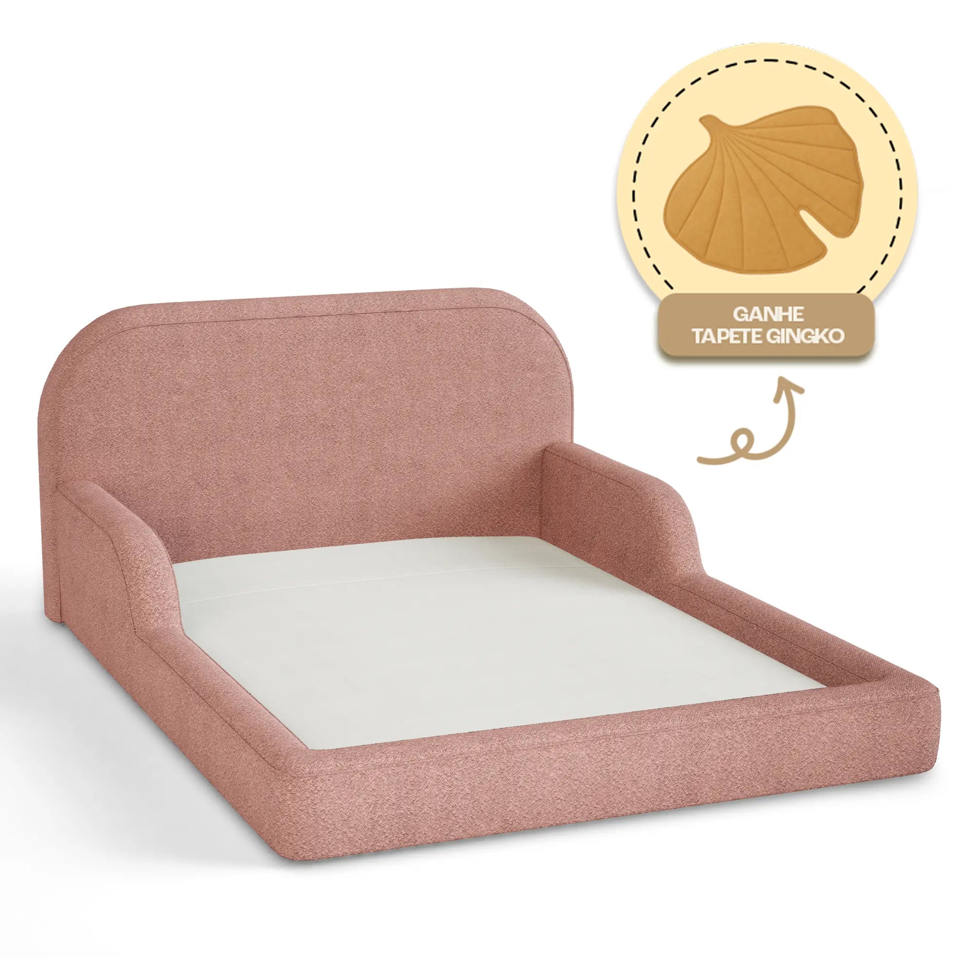 Cama Montessoriana Casal - Rosa | Little Duck