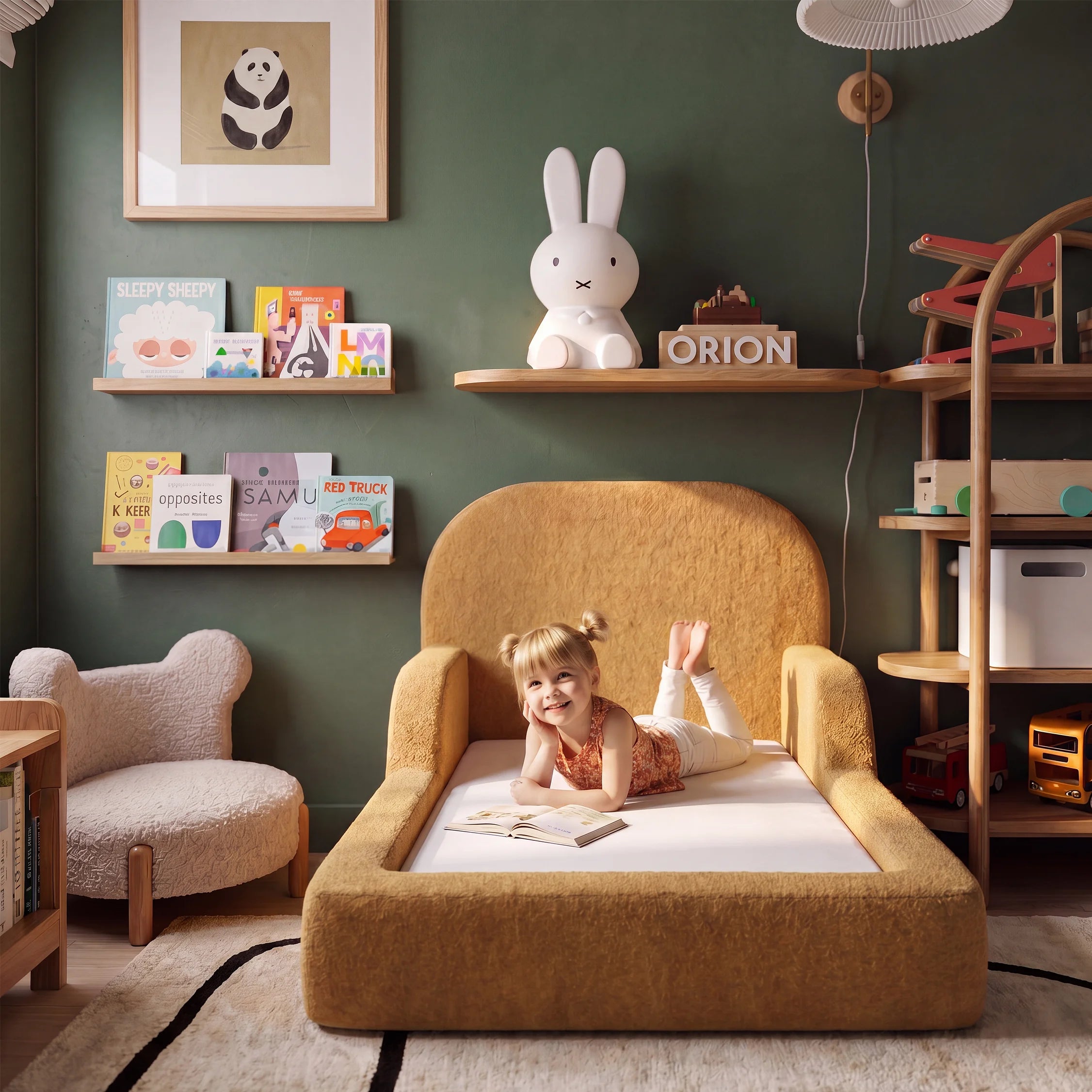 Cama Montessoriana Solteiro - Mostarda | Little Duck