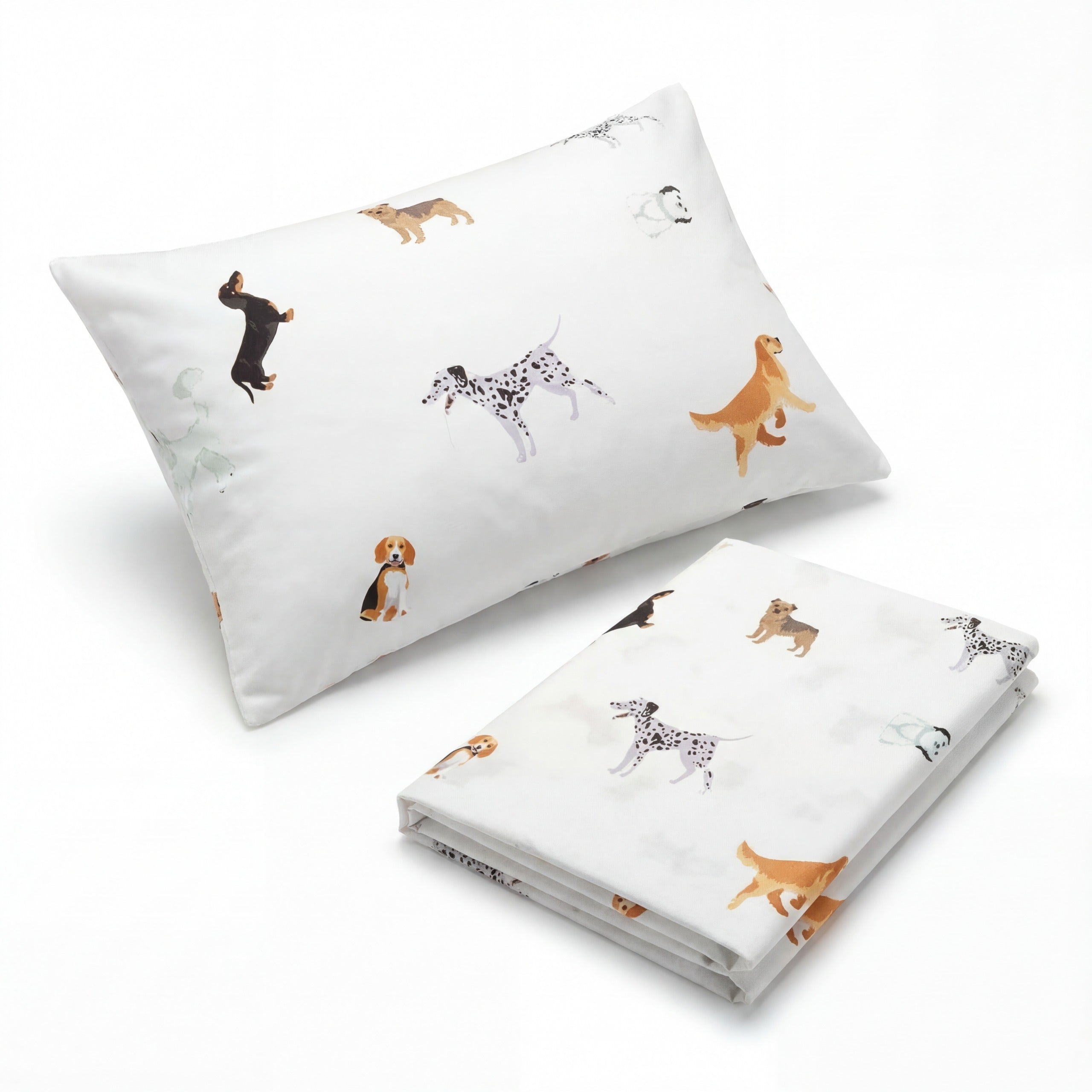 Jogo de Lençol Infantil Solteiro - Montessoriana Cachorrinhos 200 fios