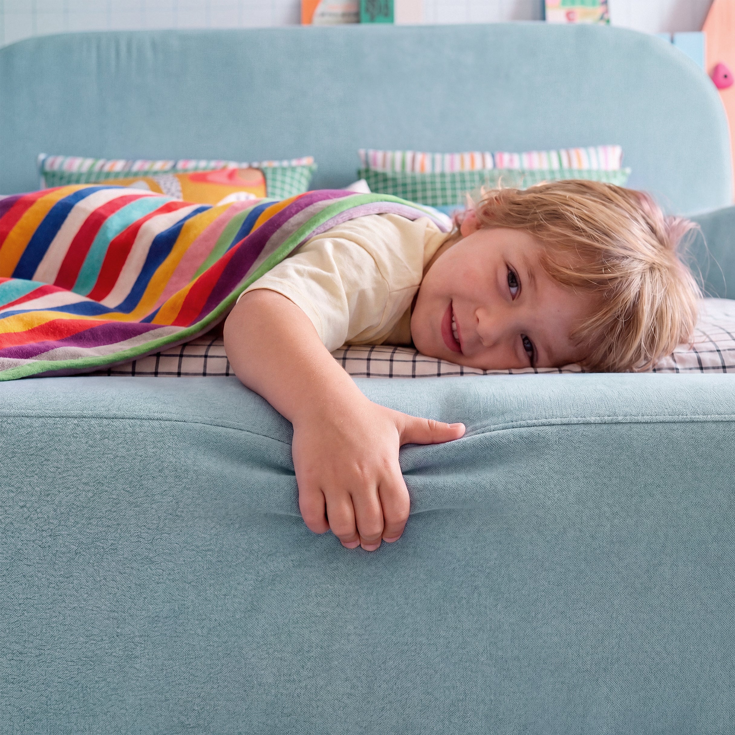 Cama Montessoriana Casal - Azul claro | Little Duck