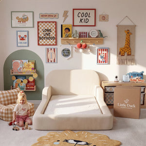Cama Montessoriana Casal - Linho | Little Duck
