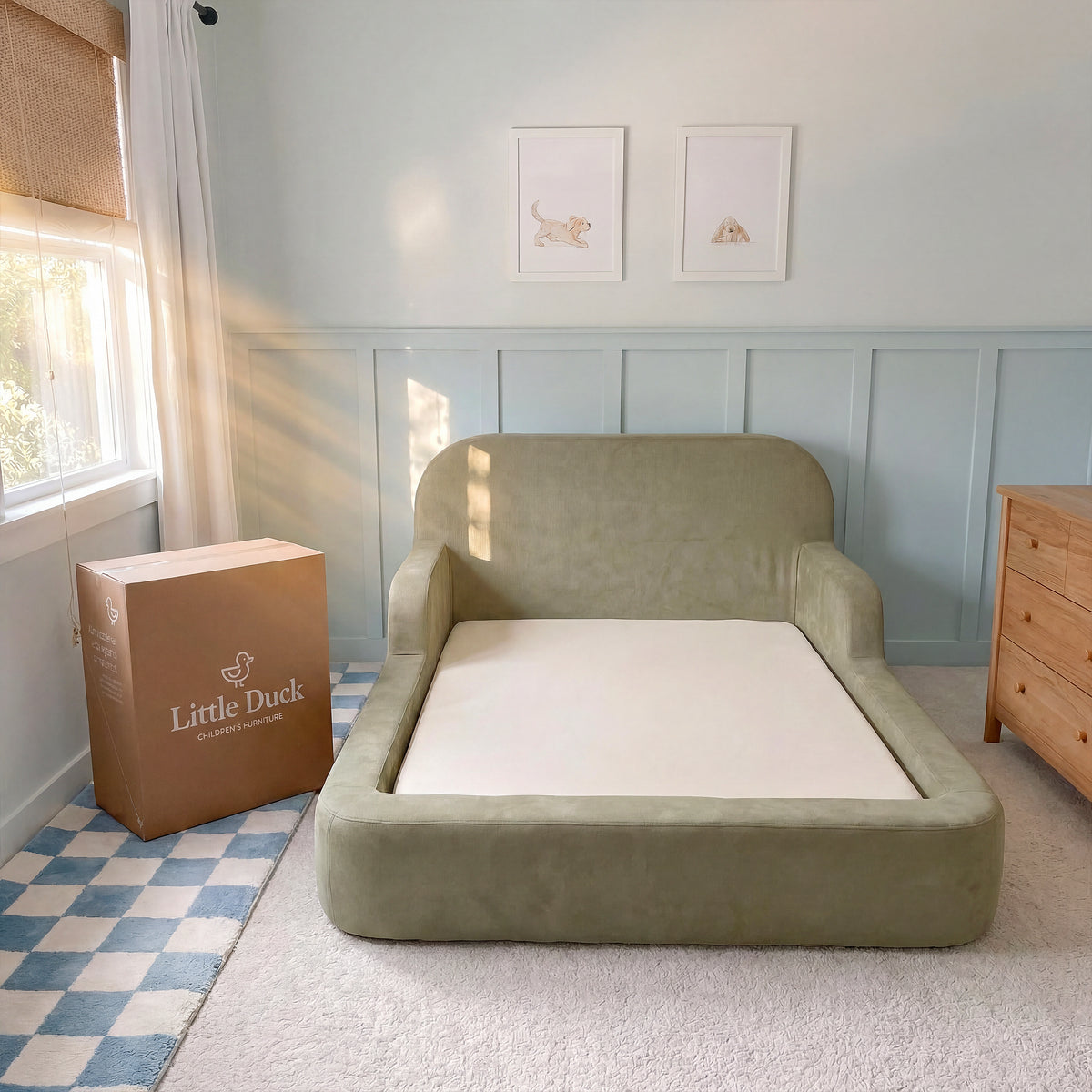Cama Montessoriana Casal - Verde | Little Duck