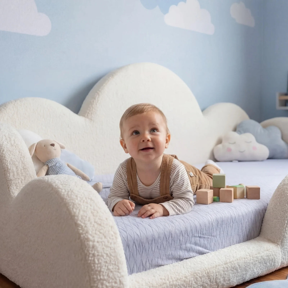 Cama Montessoriana Nuvem - Branco | Little Duck