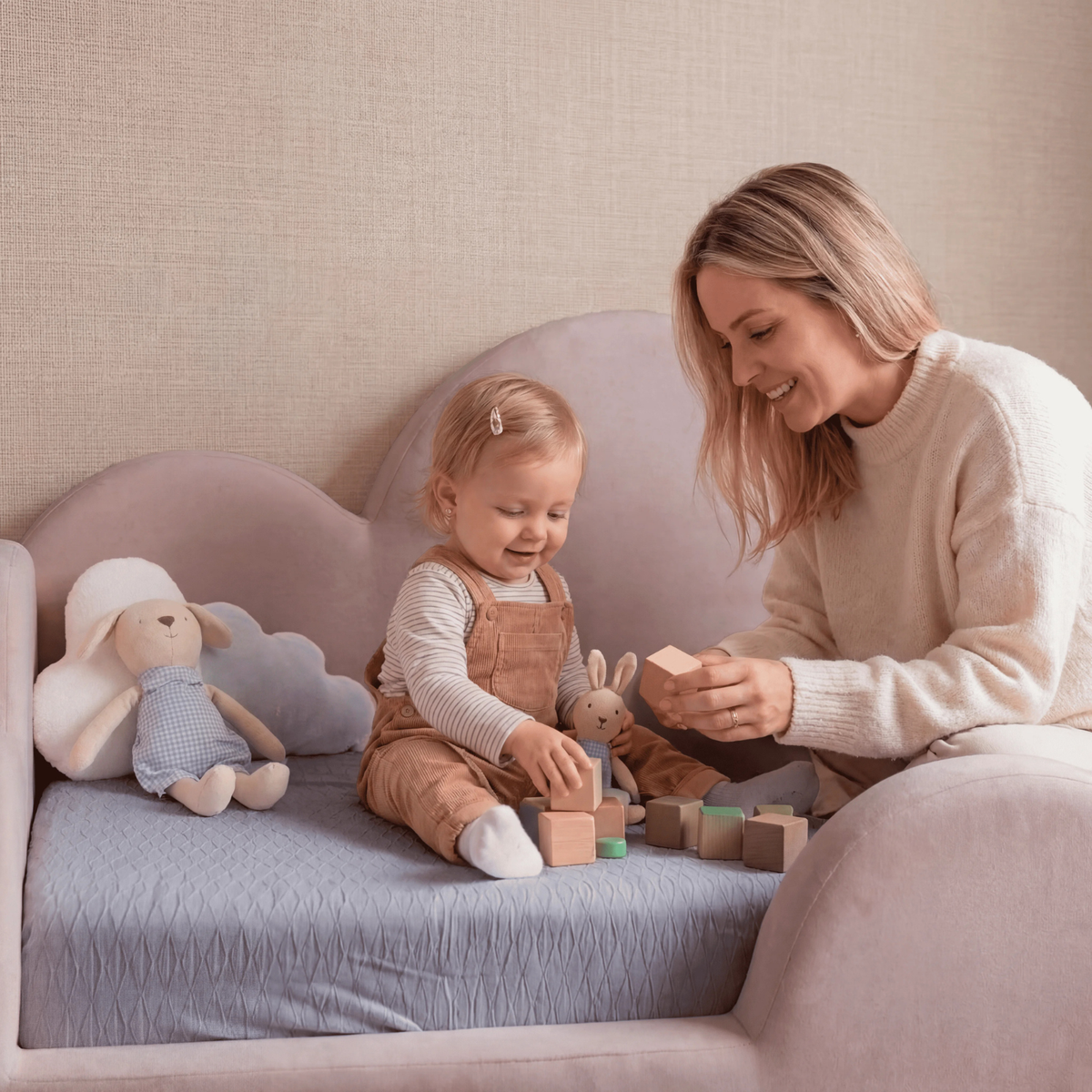 Cama Montessoriana Nuvem - Rosa | Little Duck