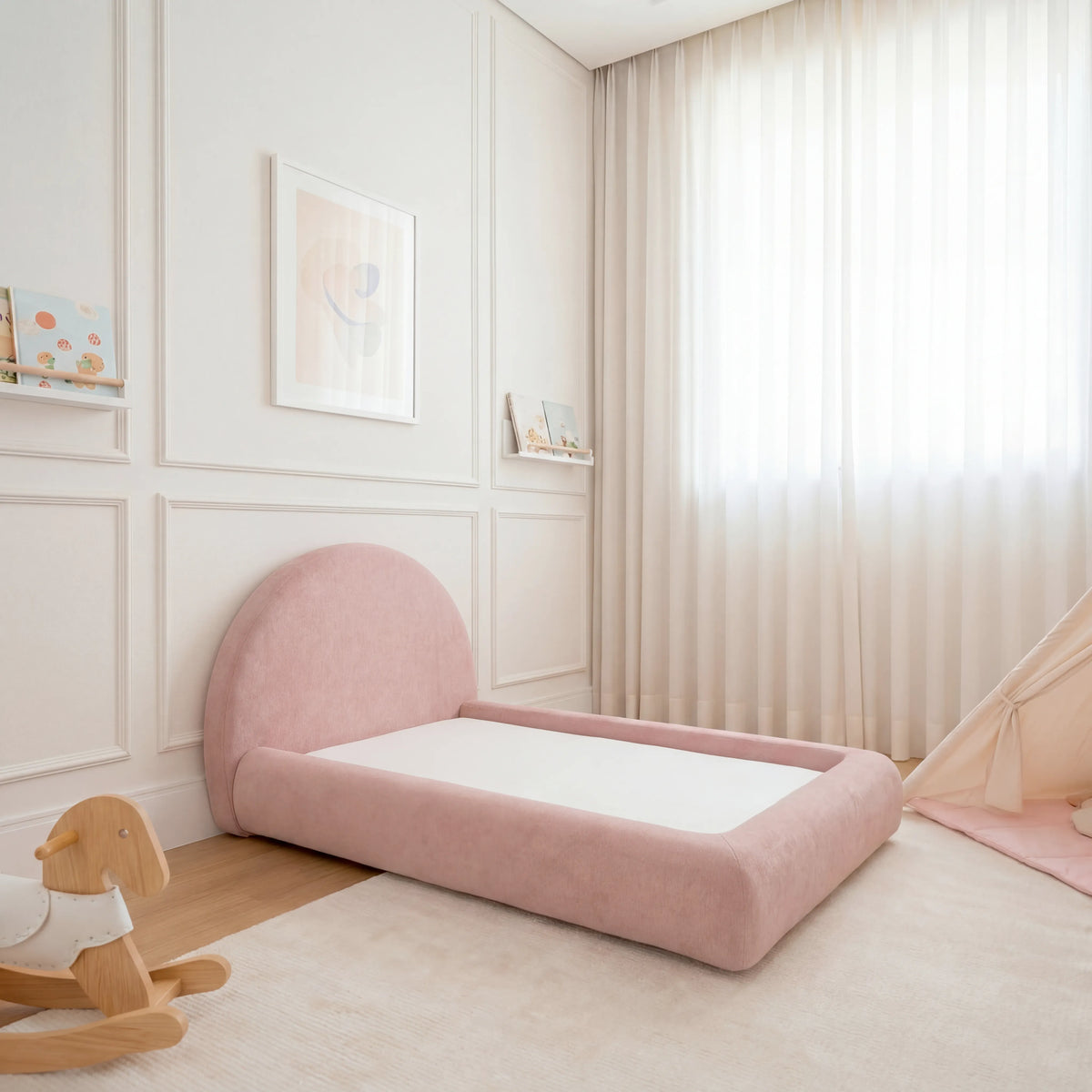 Cama Montessoriana Sol - Rosa | Little Duck