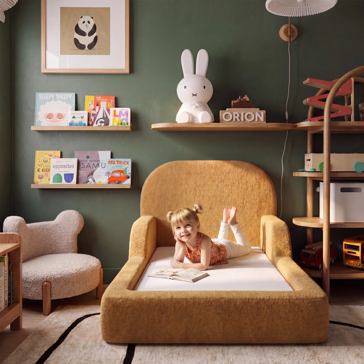 Cama Montessoriana Solteiro - Mostarda | Little Duck