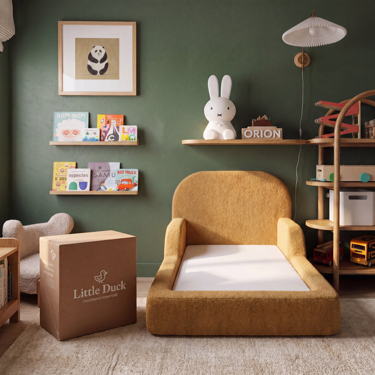 Cama Montessoriana Solteiro - Mostarda | Little Duck