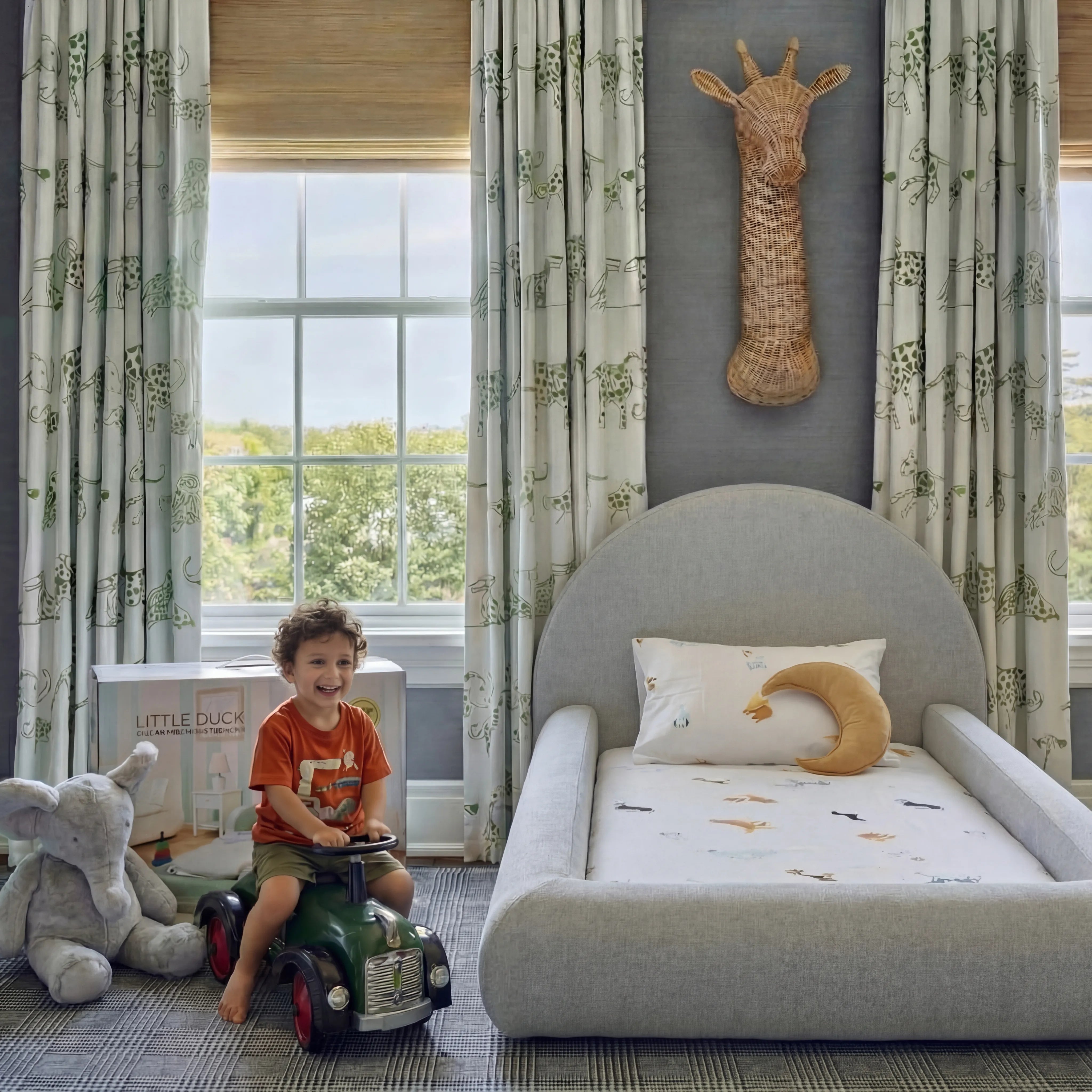 Cama Montessoriana Sol - Cinza | Little Duck