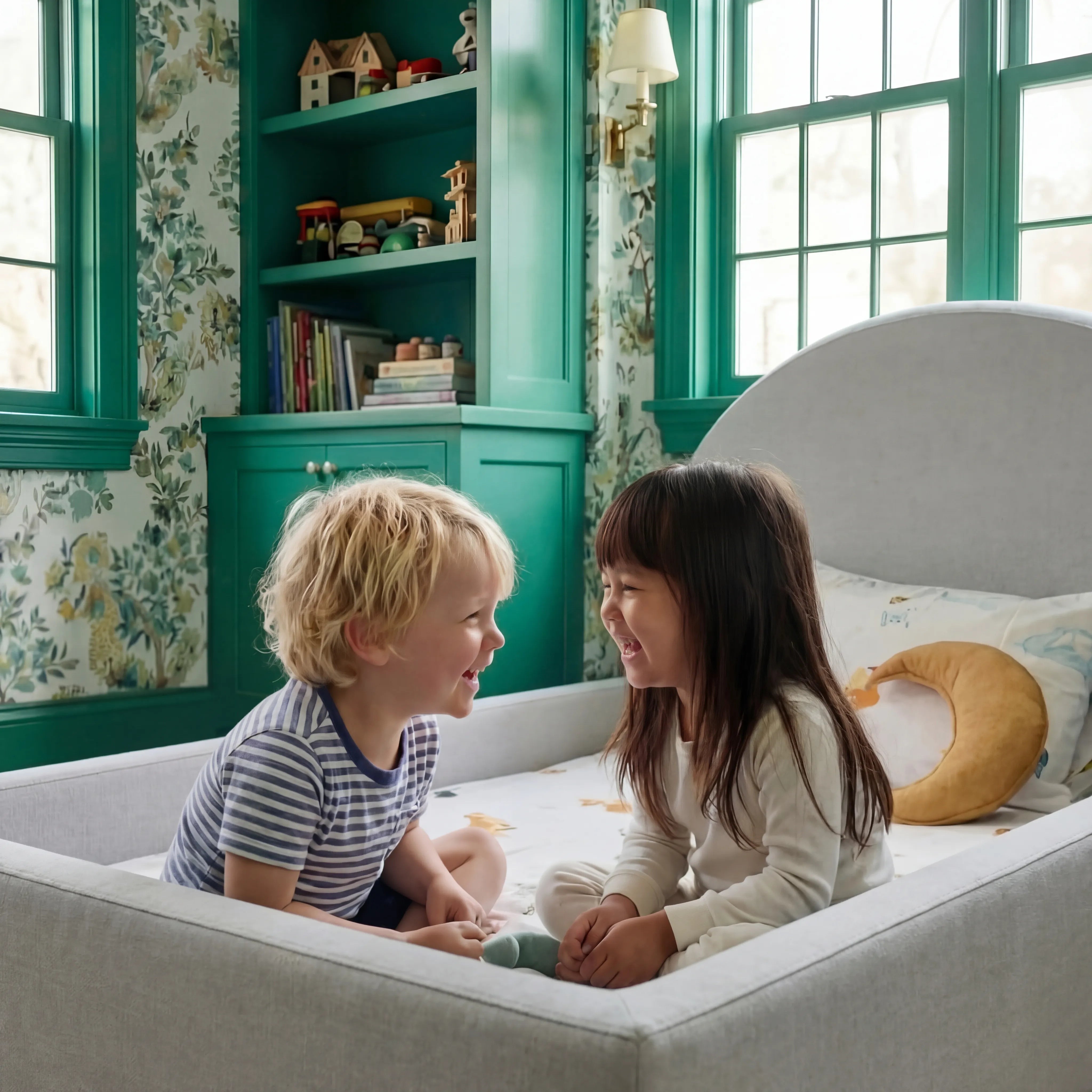 Cama Montessoriana Sol - Cinza | Little Duck