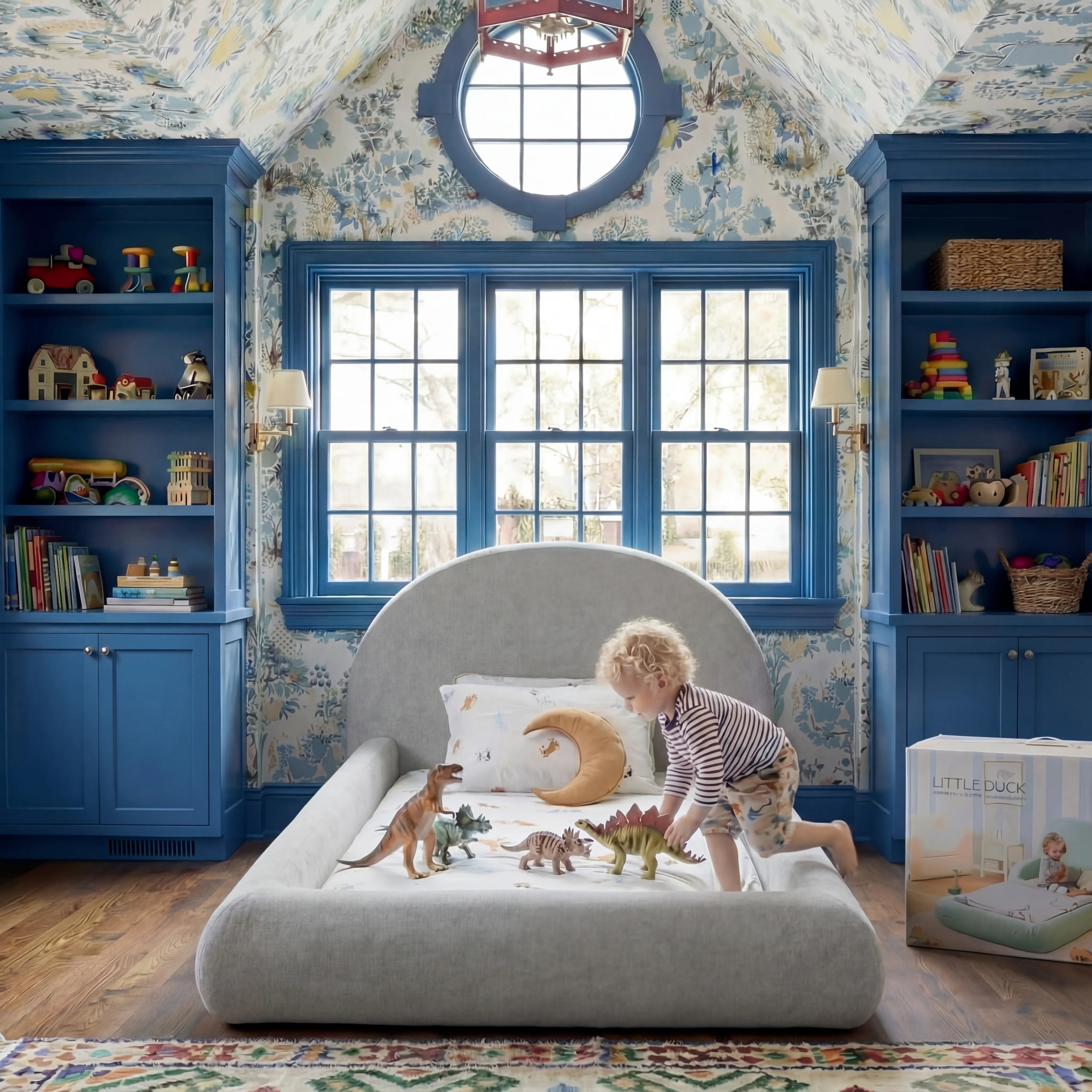 Cama Montessoriana Sol - Cinza | Little Duck