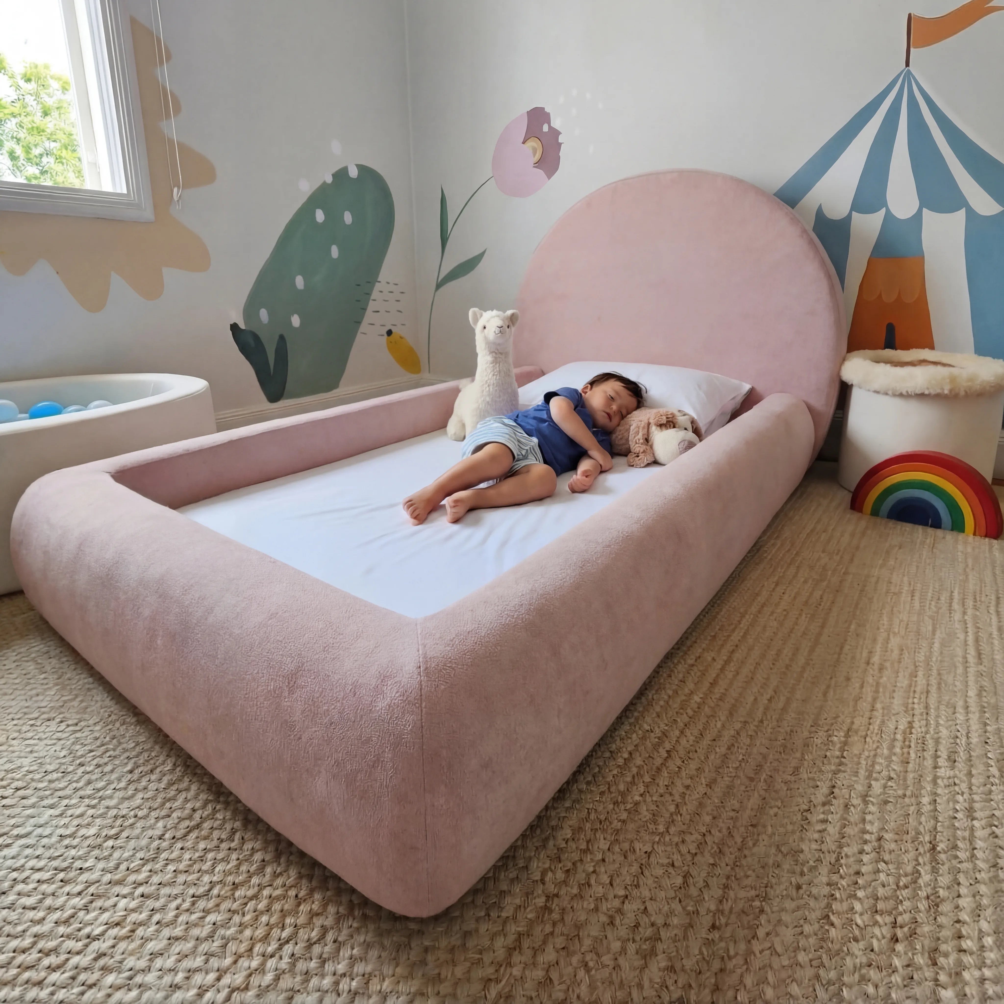 Cama Montessoriana Sol - Rosa | Little Duck