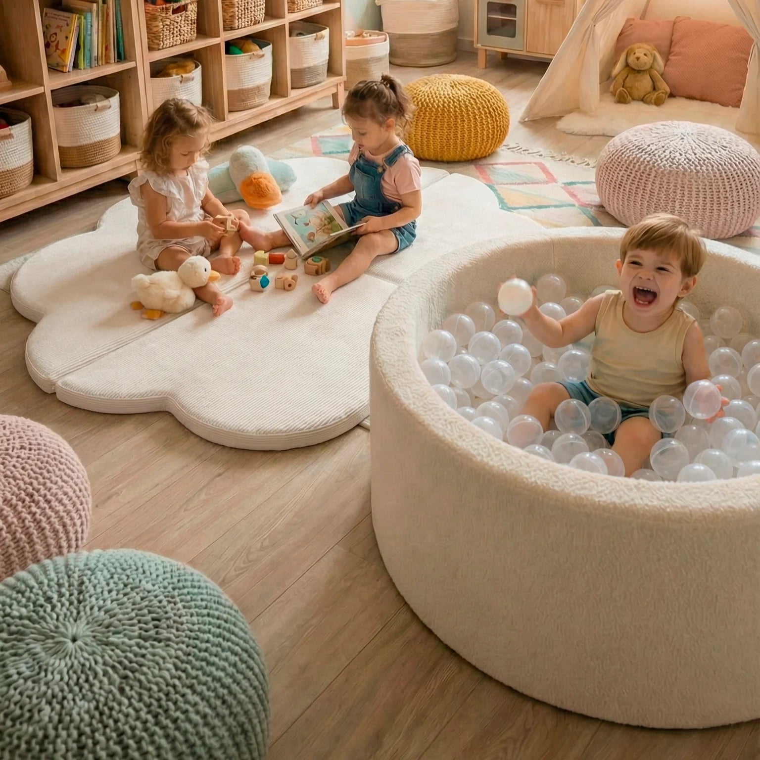 Kit Crescer - FlowerPad Tatame + Pool Kids