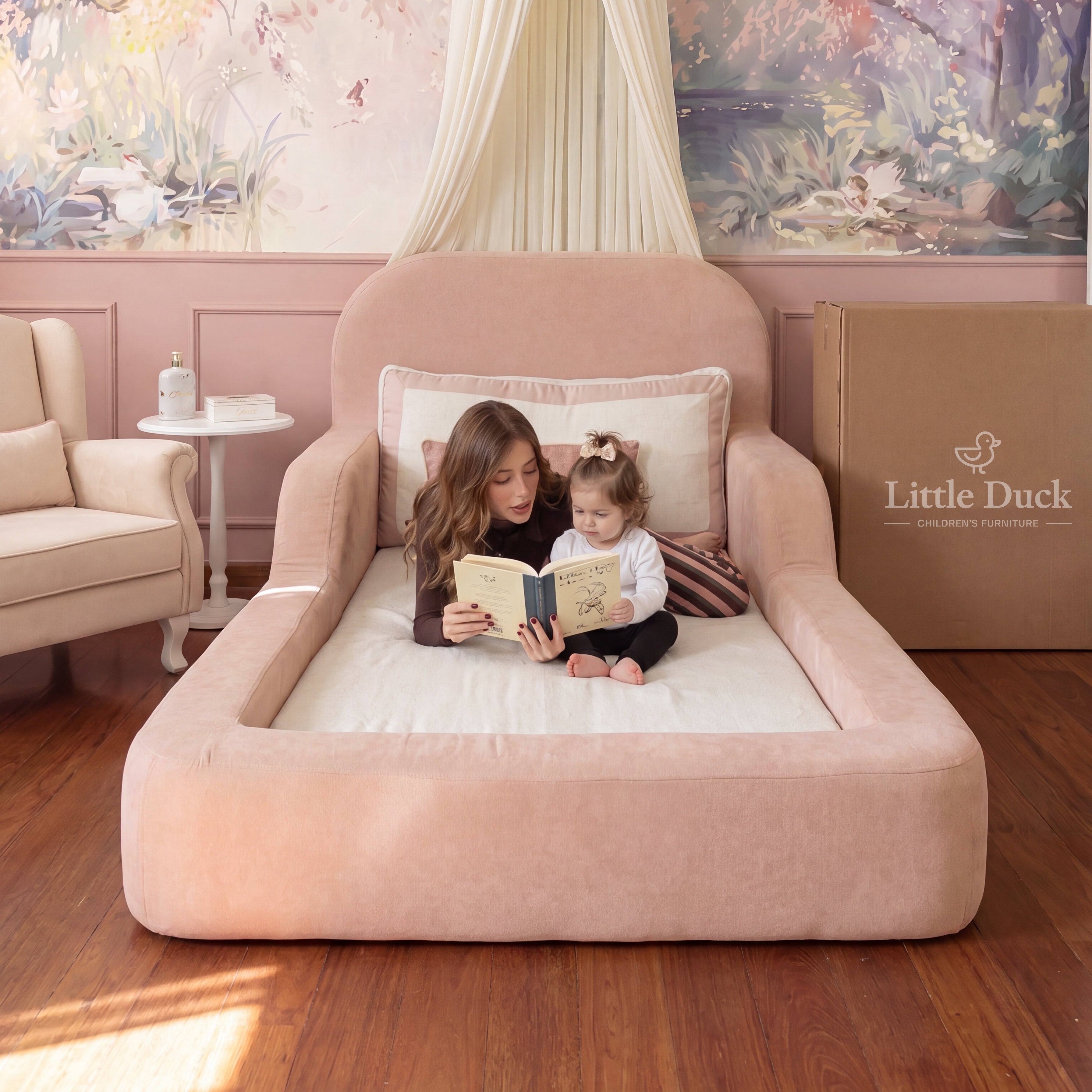Cama Montessoriana Solteiro - Rosa Claro | Little Duck