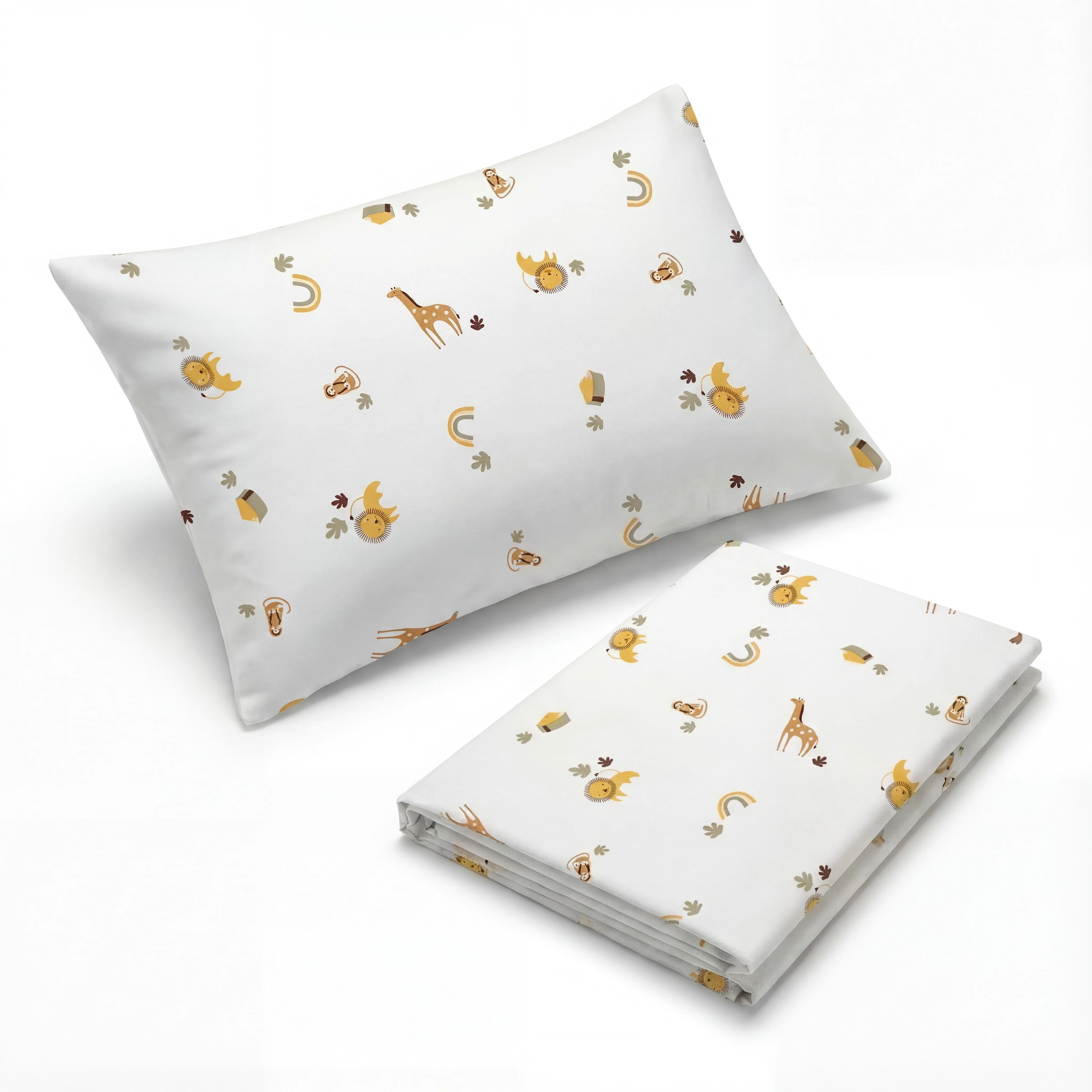 Jogo de Lençol Infantil Solteiro - Montessoriana Safari 200 fios