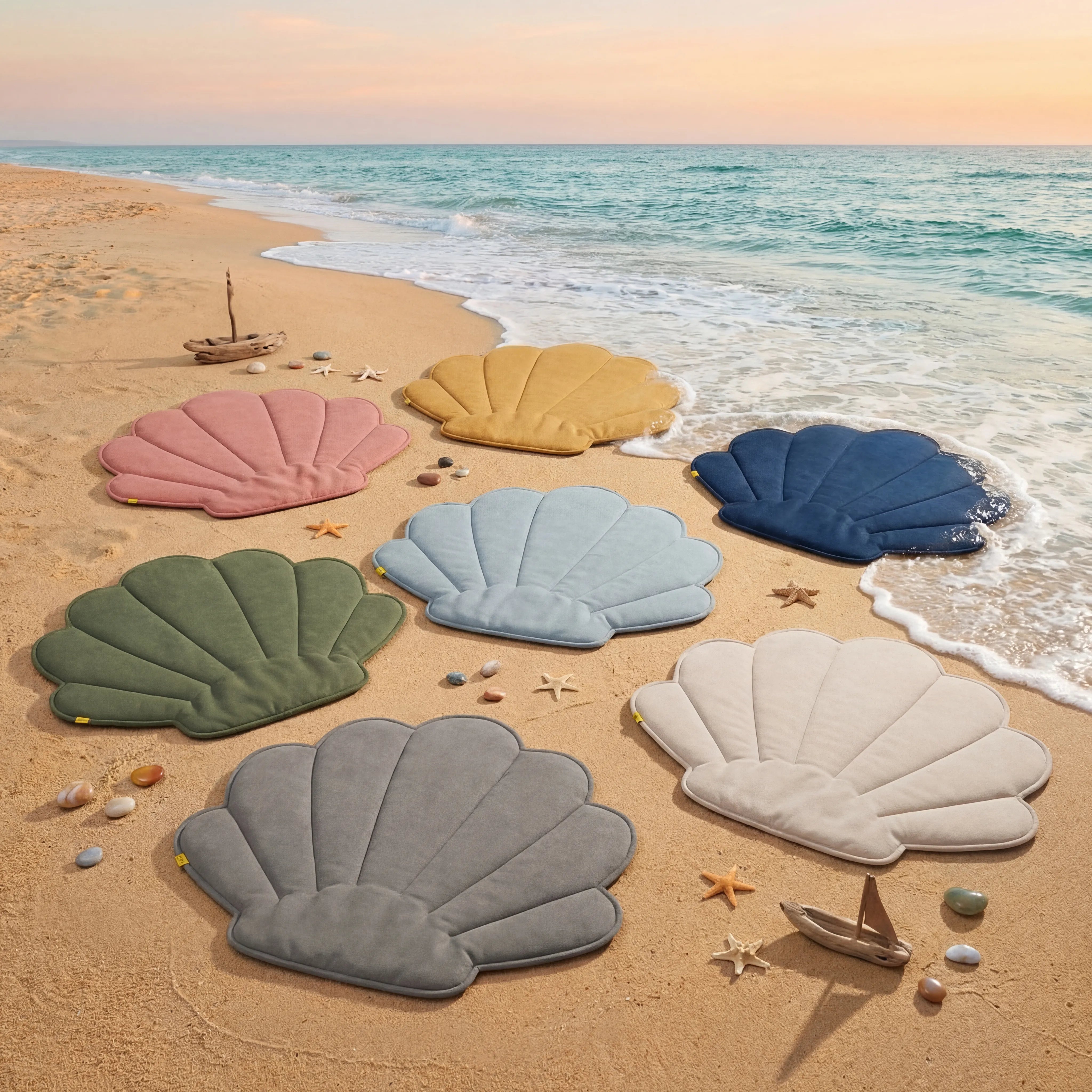 Tapete Concha - Cinza