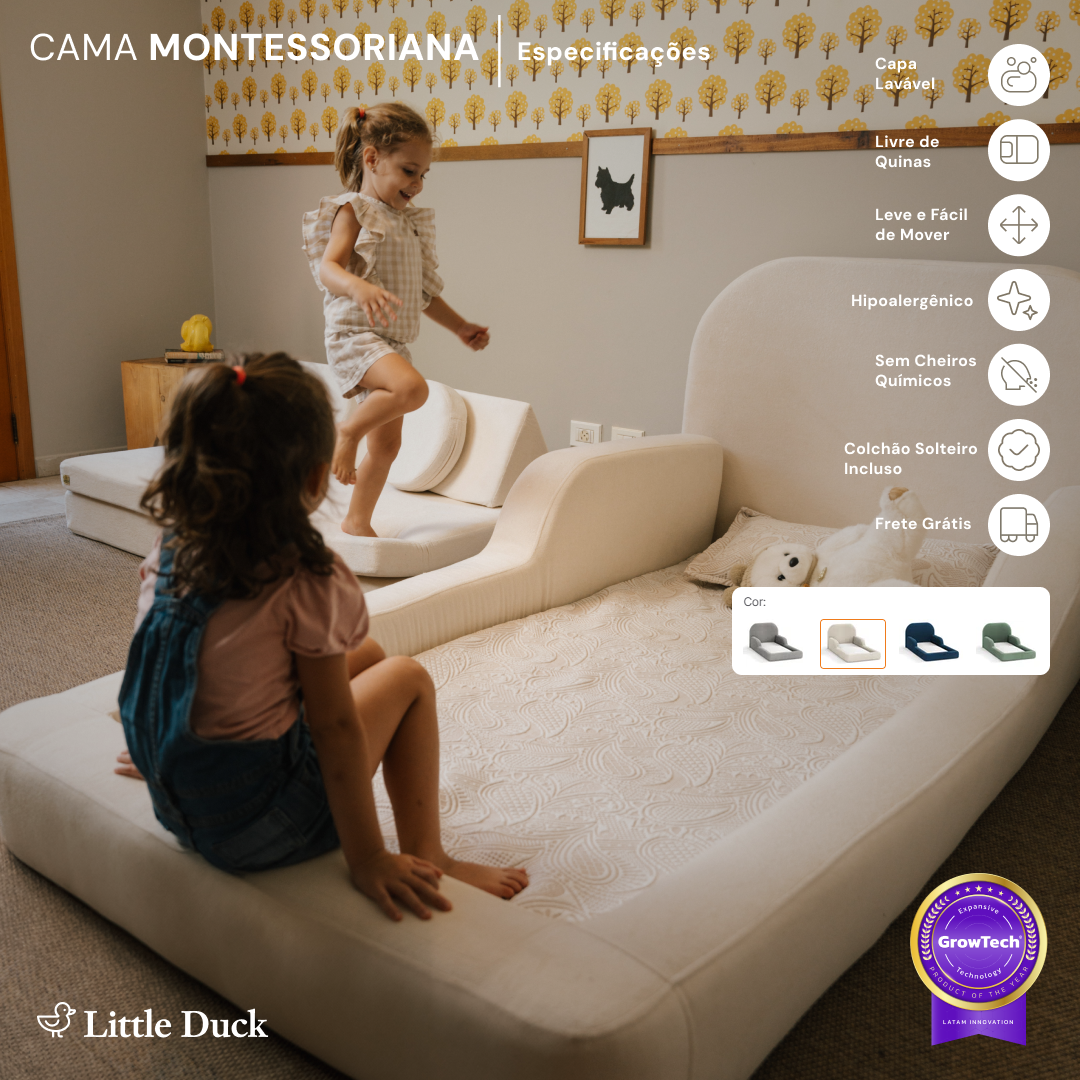 Kit 2 Camas Montessoriana Solteiro